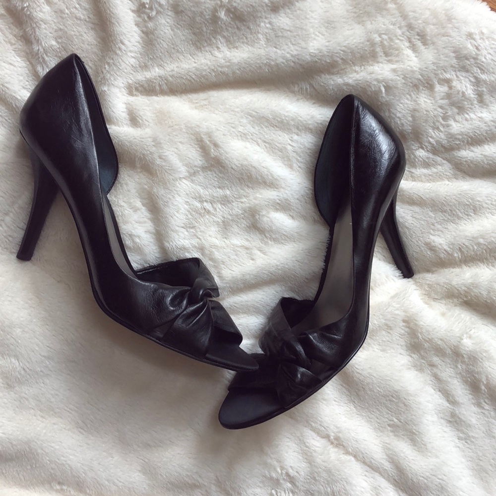 Nine West open toe pumps